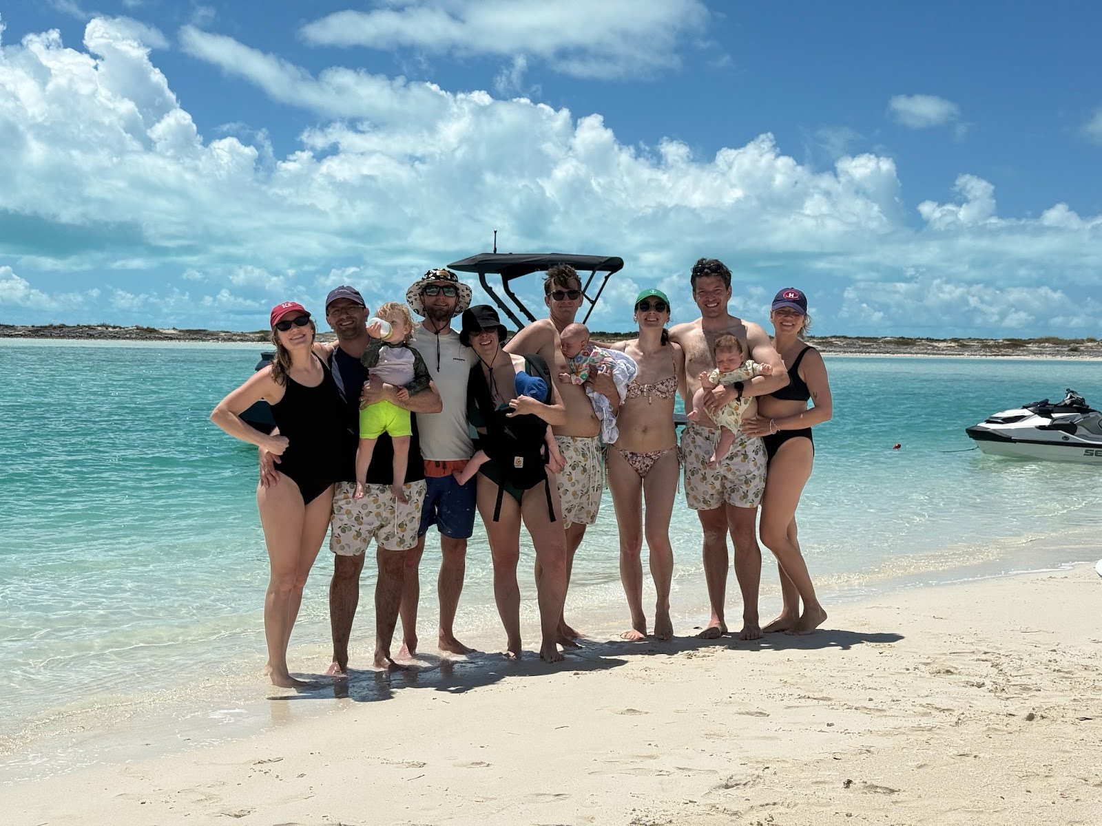 The crew in Turks and Caicos